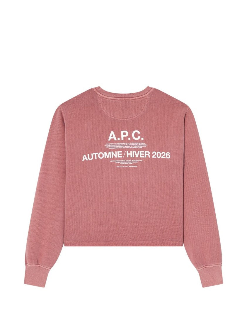 A.P.C. Relaxed-Fit Cropped Crewneck Knit Sweater