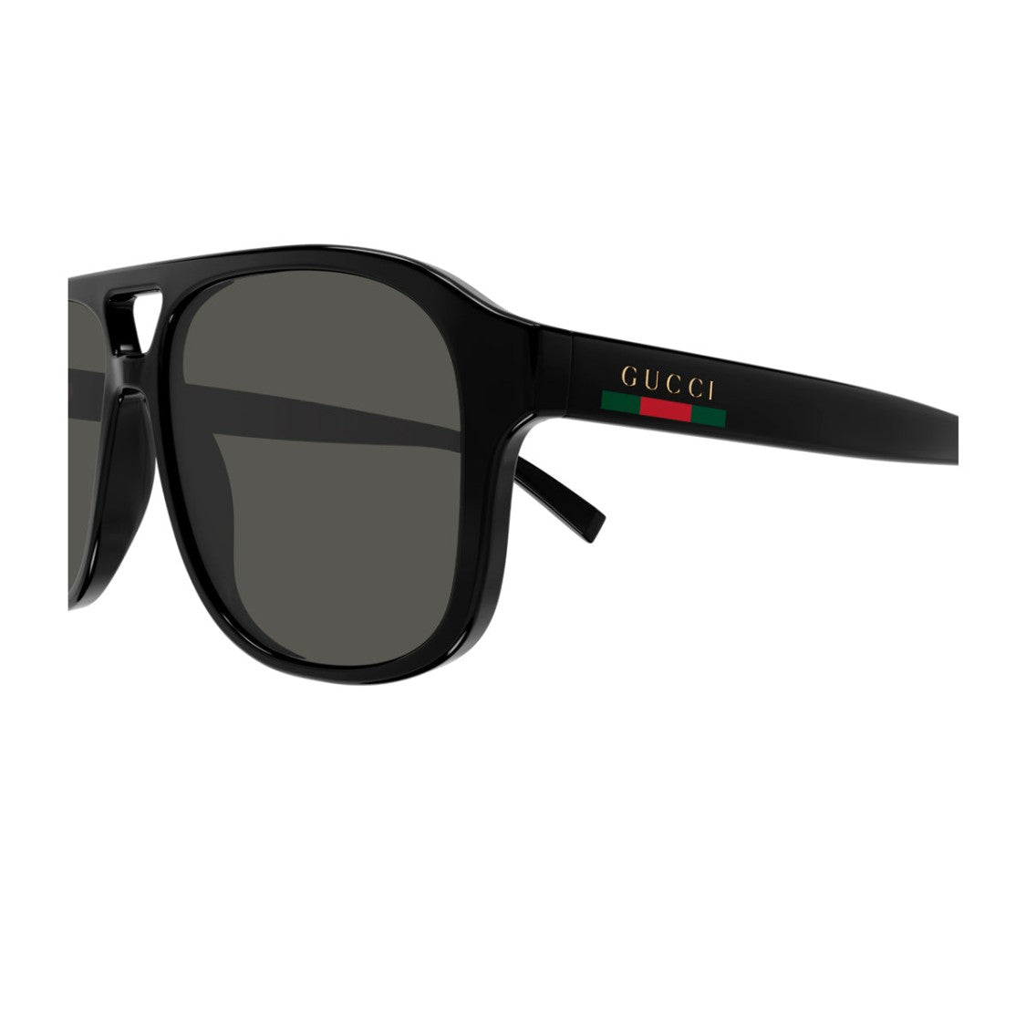 Gucci Black Gg1856s Linea Sign Geometric Injected Sunglasses