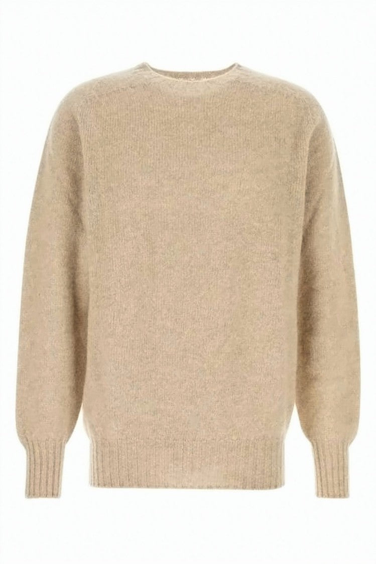 Howlin Relaxed Fit Wool Sweater With Ribbed Details