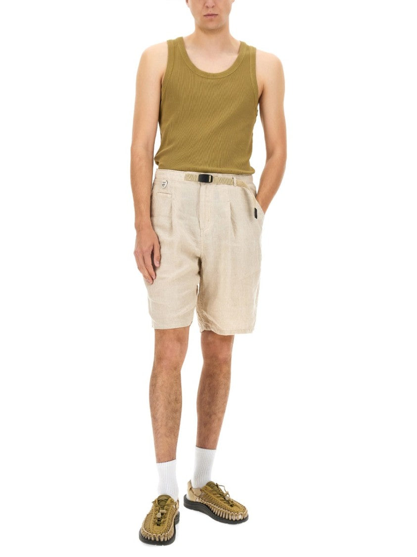 Undercover Relaxed Fit Linen Shorts With Practical Pockets