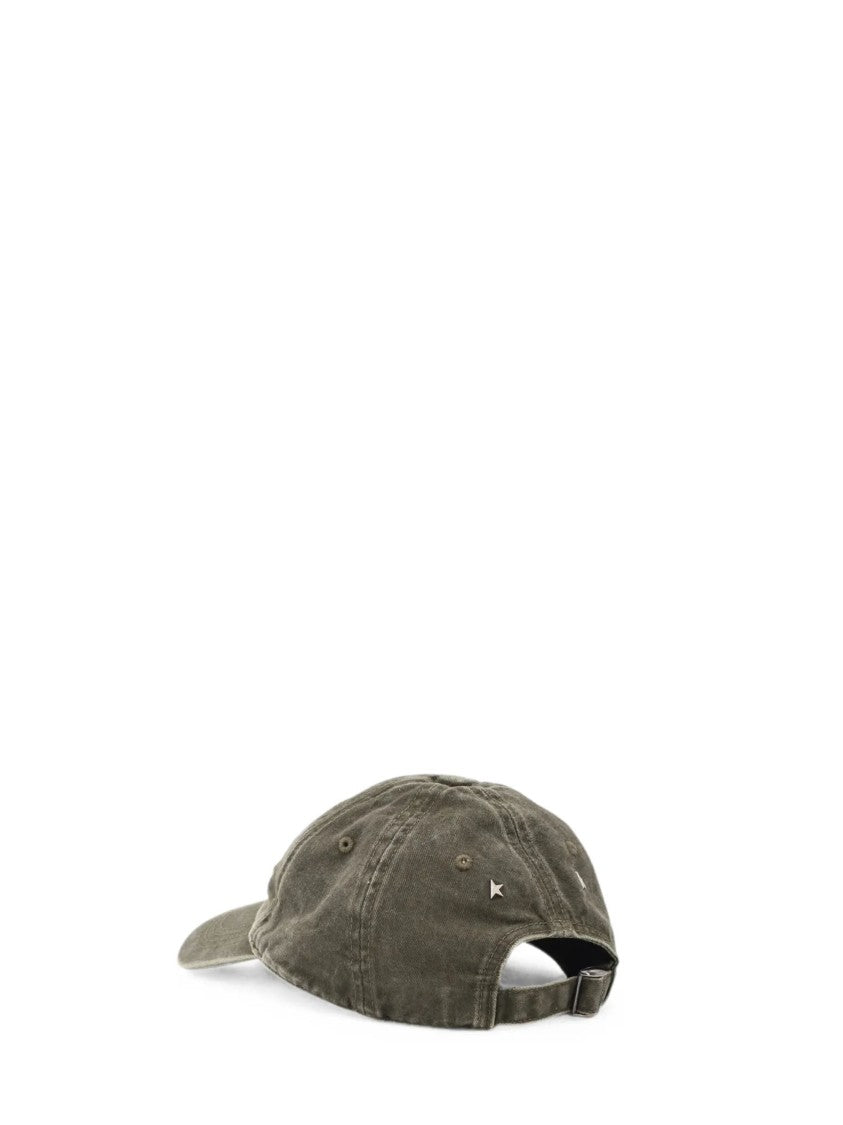 Golden Goose Green Cotton Baseball Cap