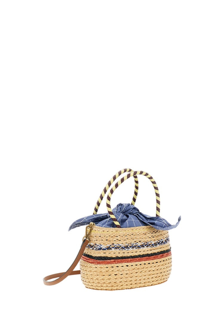 Exquisite J Raffia Bag