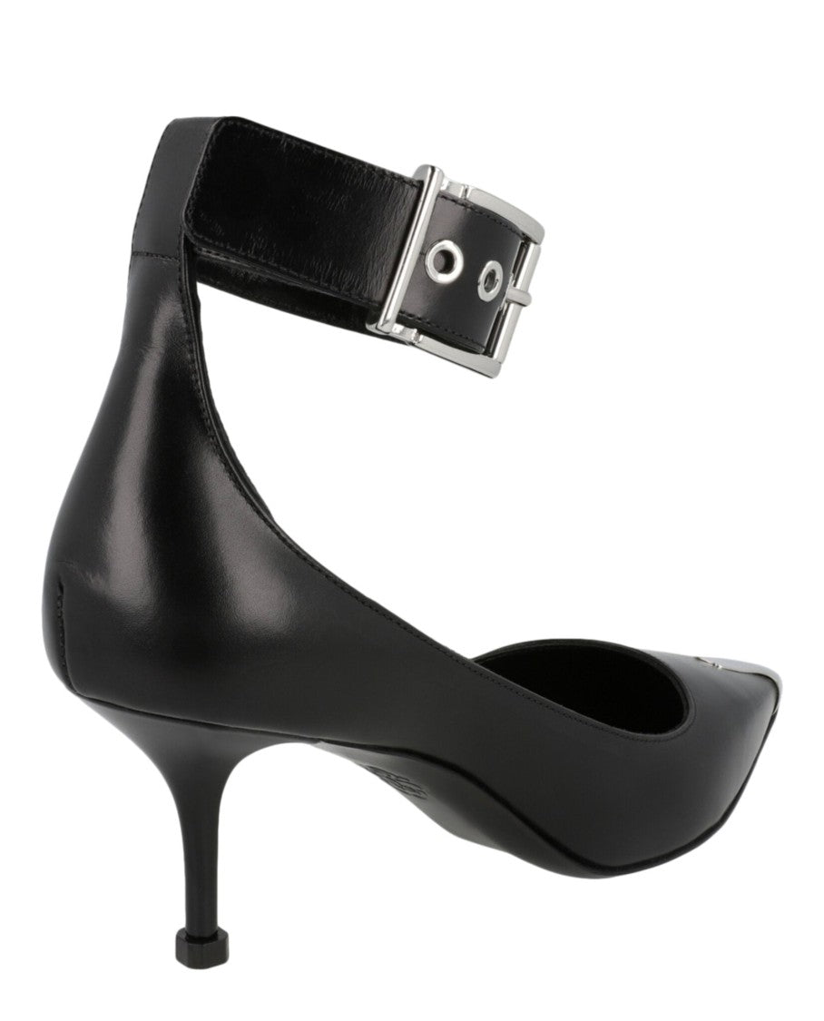 Alexander Mcqueen Buckle Leather Heels