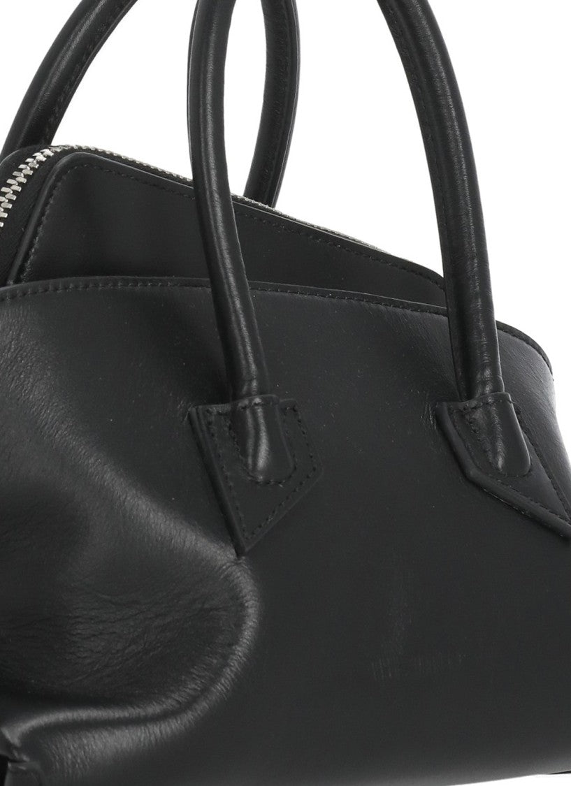 The Attico La Passeggiata Mini Bag With Structured Silhouette And Embossed Logo