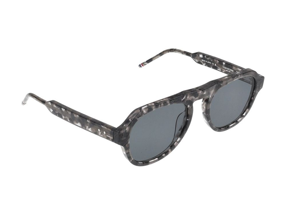 Thom Browne Black Acetate And Titanium Sunglasses