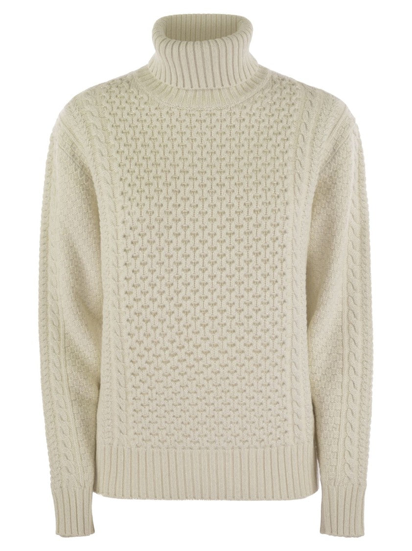 Fabiana Filippi Turtleneck Jumper With Special Workmanship