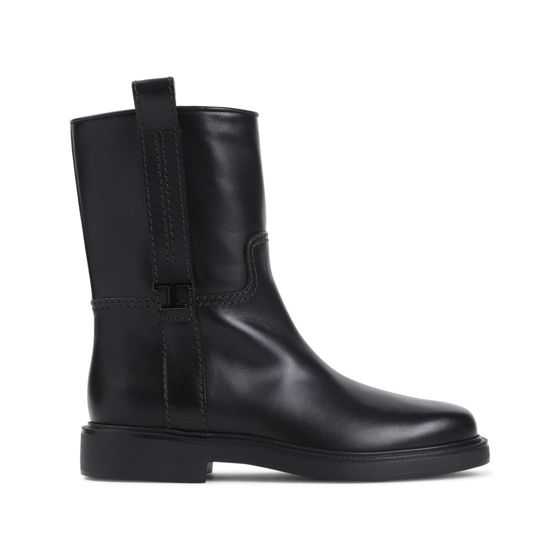 Tod's Black Calf Leather Bootie