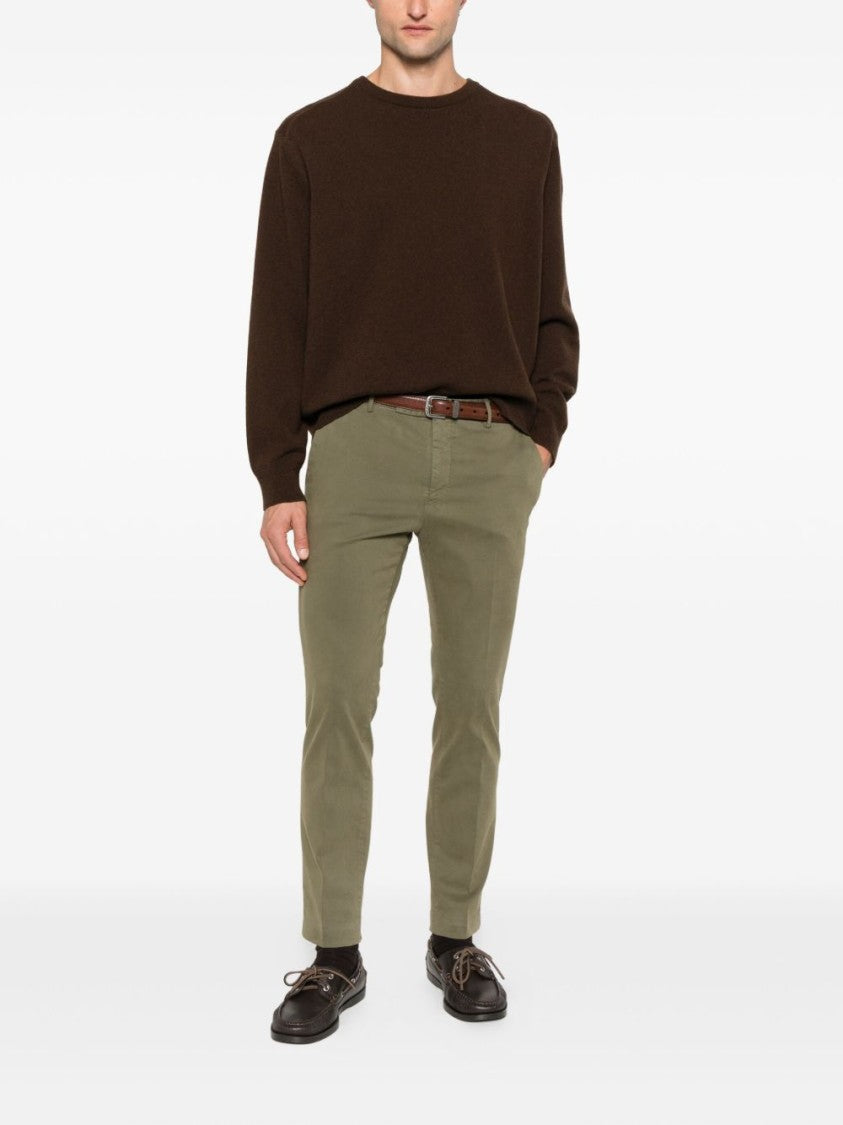 Pt Torino Tailored Olive Green Trousers
