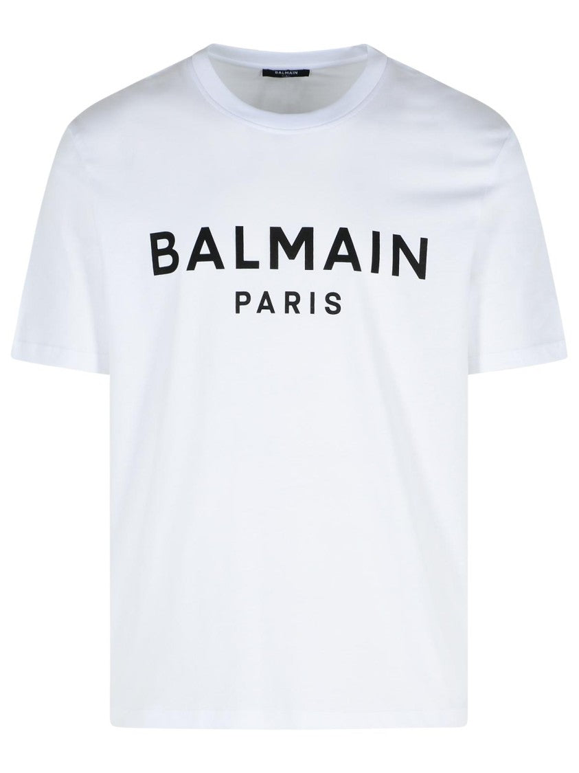 Balmain White Cotton T-Shirt