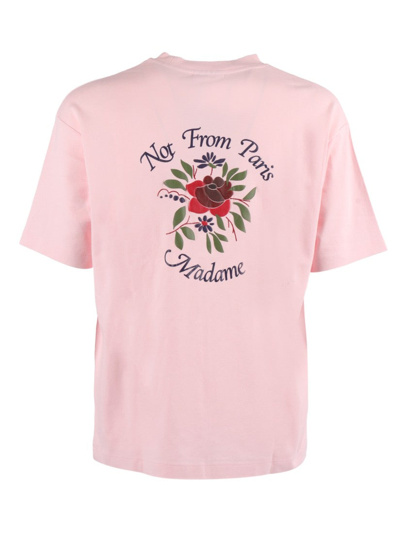 Drôle De Monsieur Light Pink Slogan Rose T-Shirt