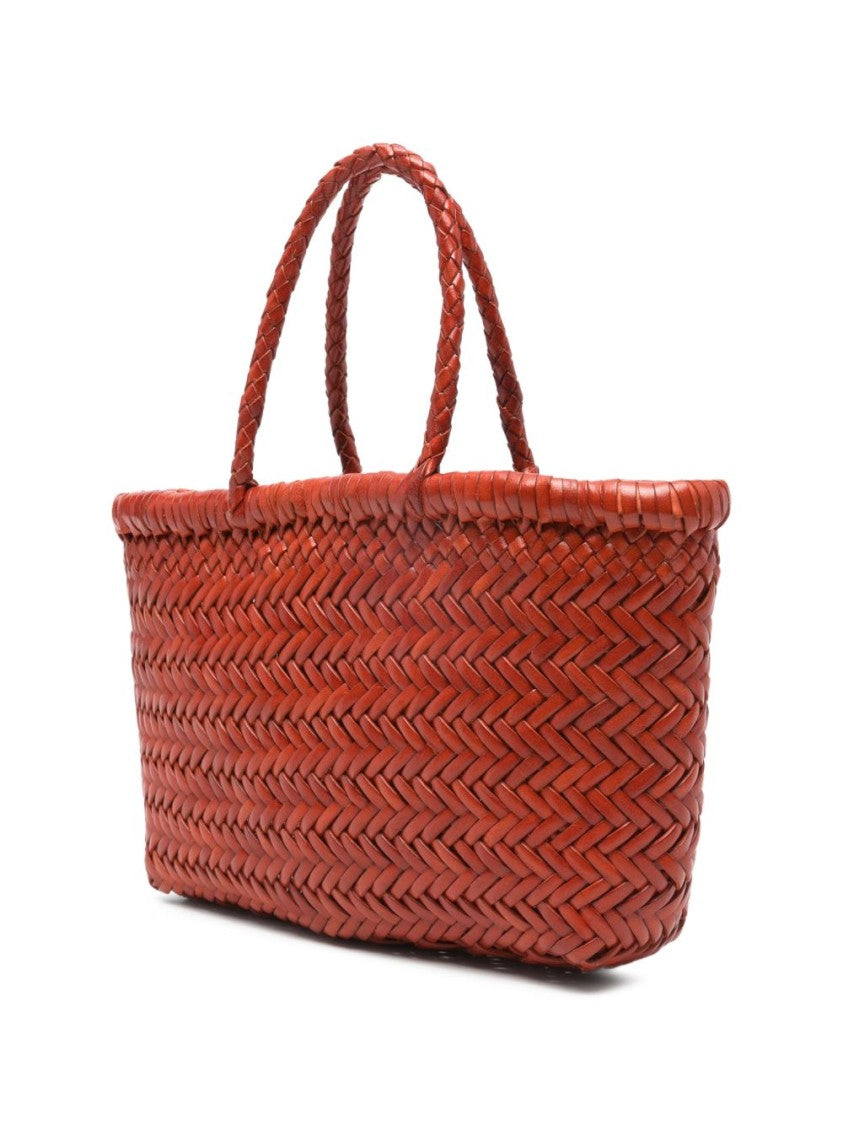 Dragon Diffusion Textured Calf Leather Handbag With Woven Design