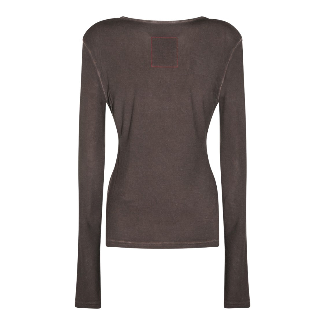 Uma Wang V-Neck Draped Front Long-Sleeve Blouse