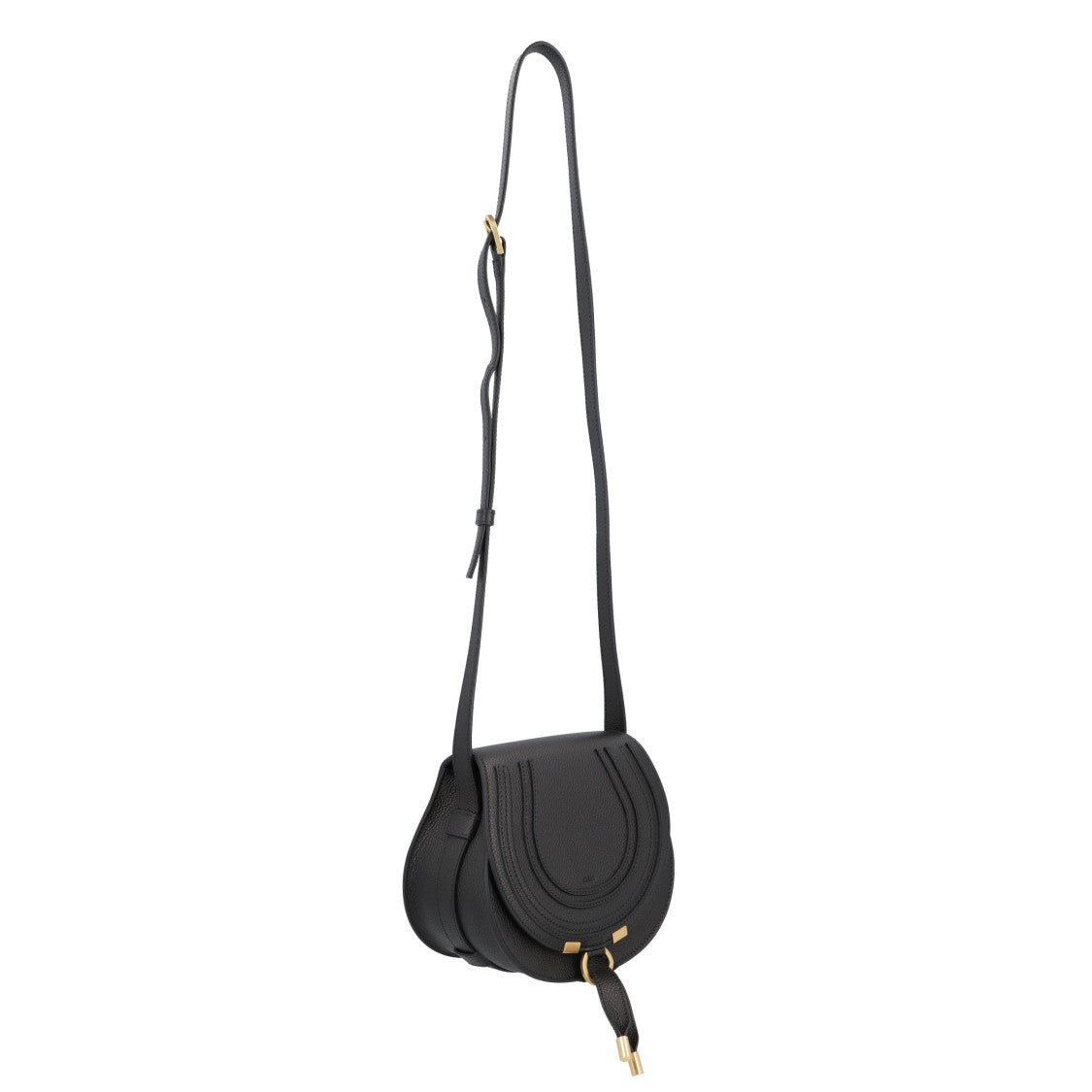 Chloé Marcie Small Saddle Bag Black