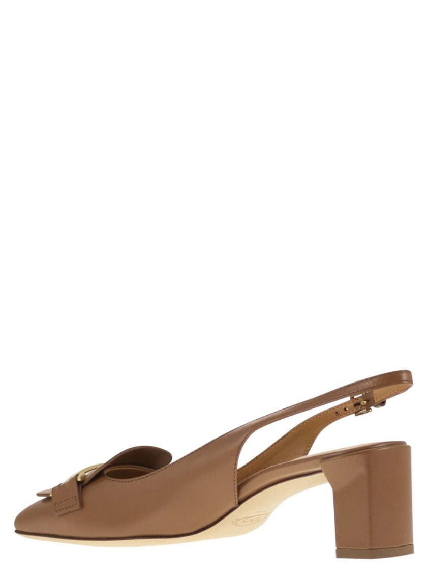 Tod's Slingback Pump With Geometric Heel