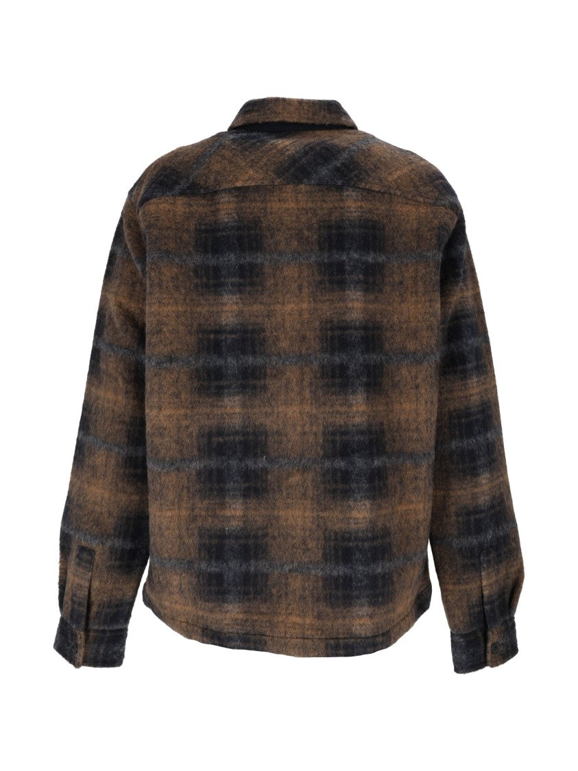 Barbour Oswald Plaid Zip Fleece Overshirt