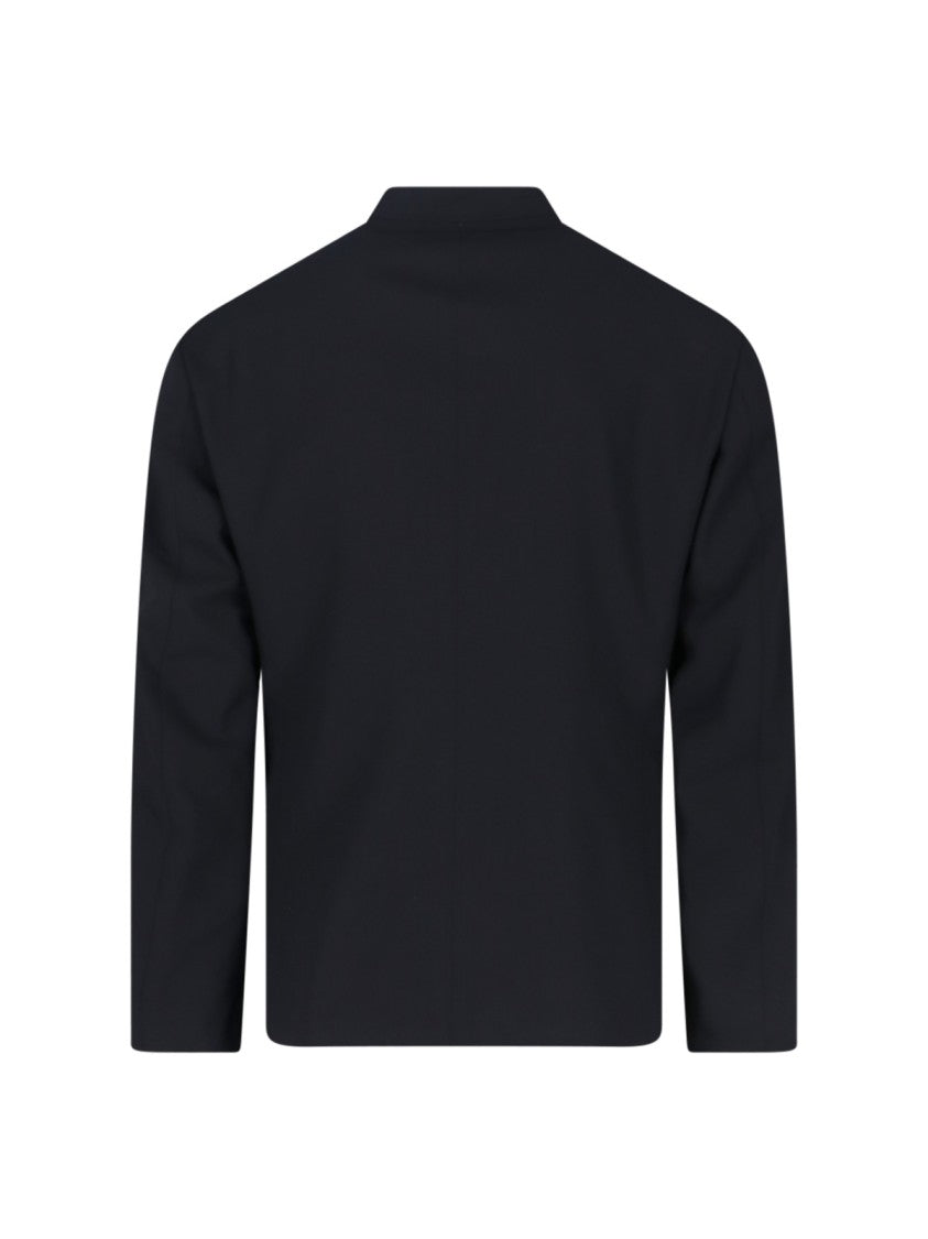 Giorgio Armani Single-Breasted Blazer – Black