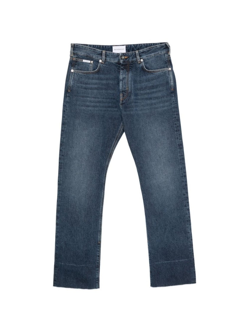 Givenchy Blue Straight-Leg Five-Pocket Jeans