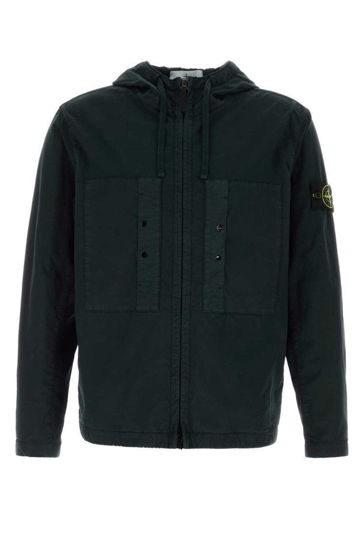 Stone Island Black Stretch Cotton Jacket