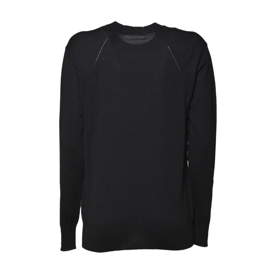 Jil Sander Black Wool Oversized Crewneck Sweater