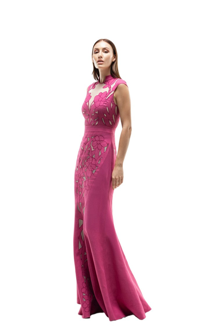 Saiid Kobeisy Cut-Out Linen Dress