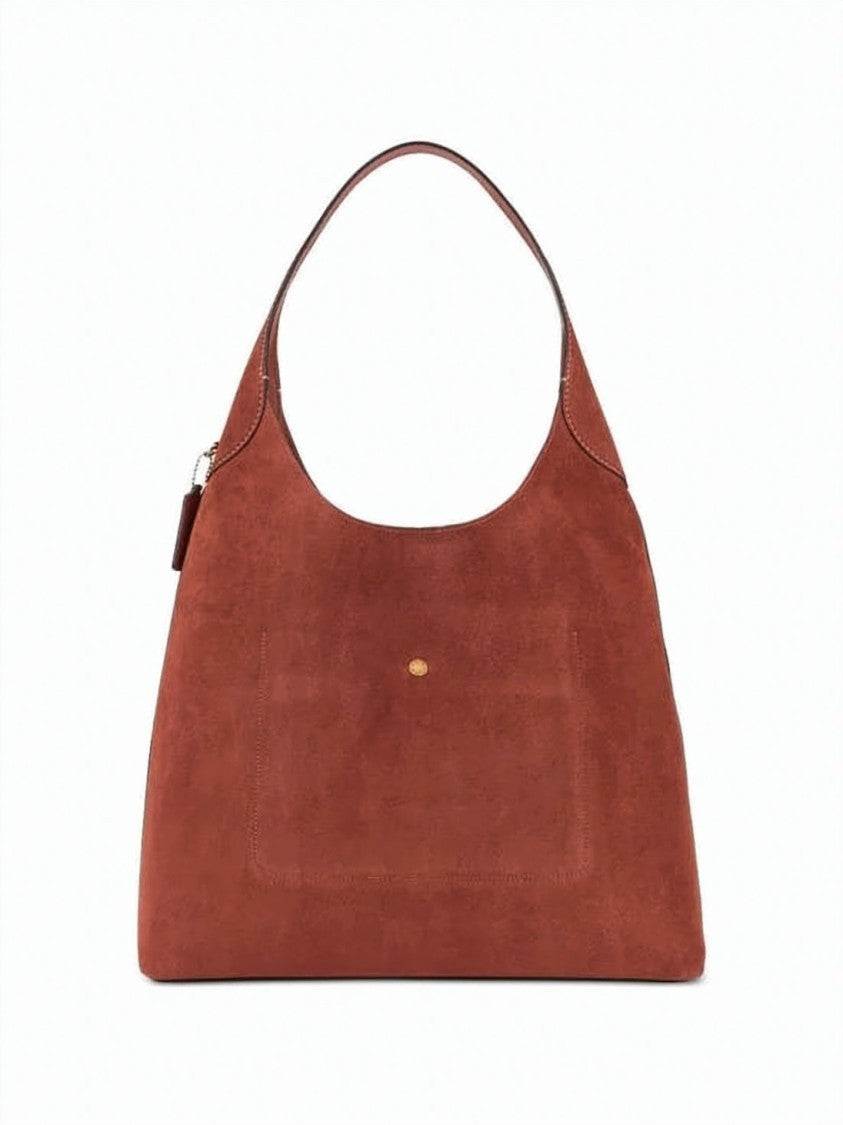 Coach Structured Brown Cow Leather Tote Bag