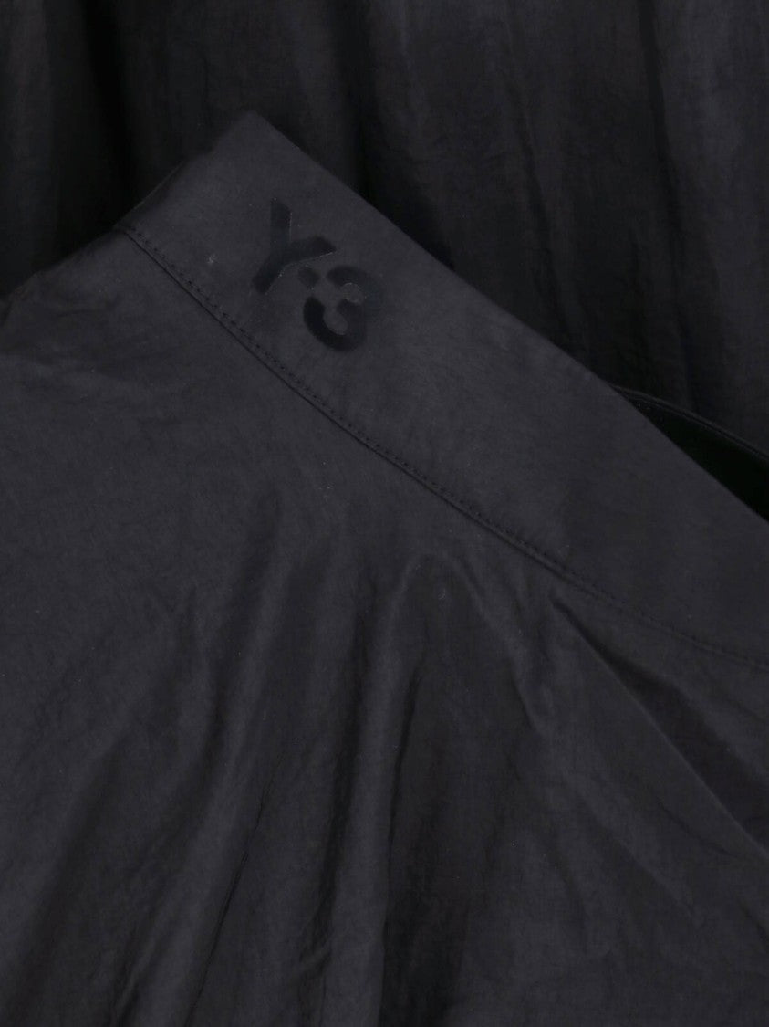 Y-3 Black Gradient 3 Stripes Midi Skirt