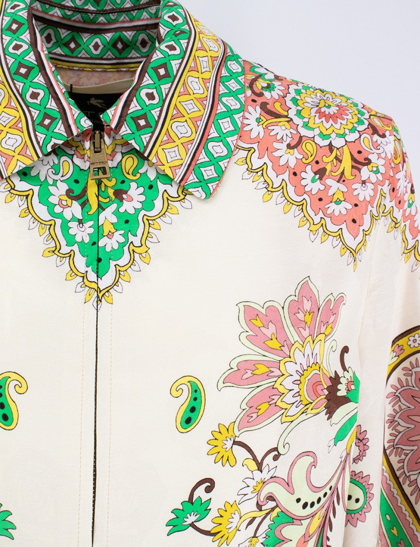 Etro Cropped Jacket With  Jacquard Print