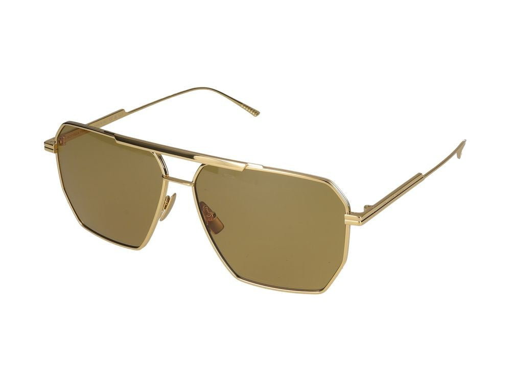 Bottega Veneta Sunglasses Bottega Veneta Bv1012s 008 Gold Gold Brown 60/13/145