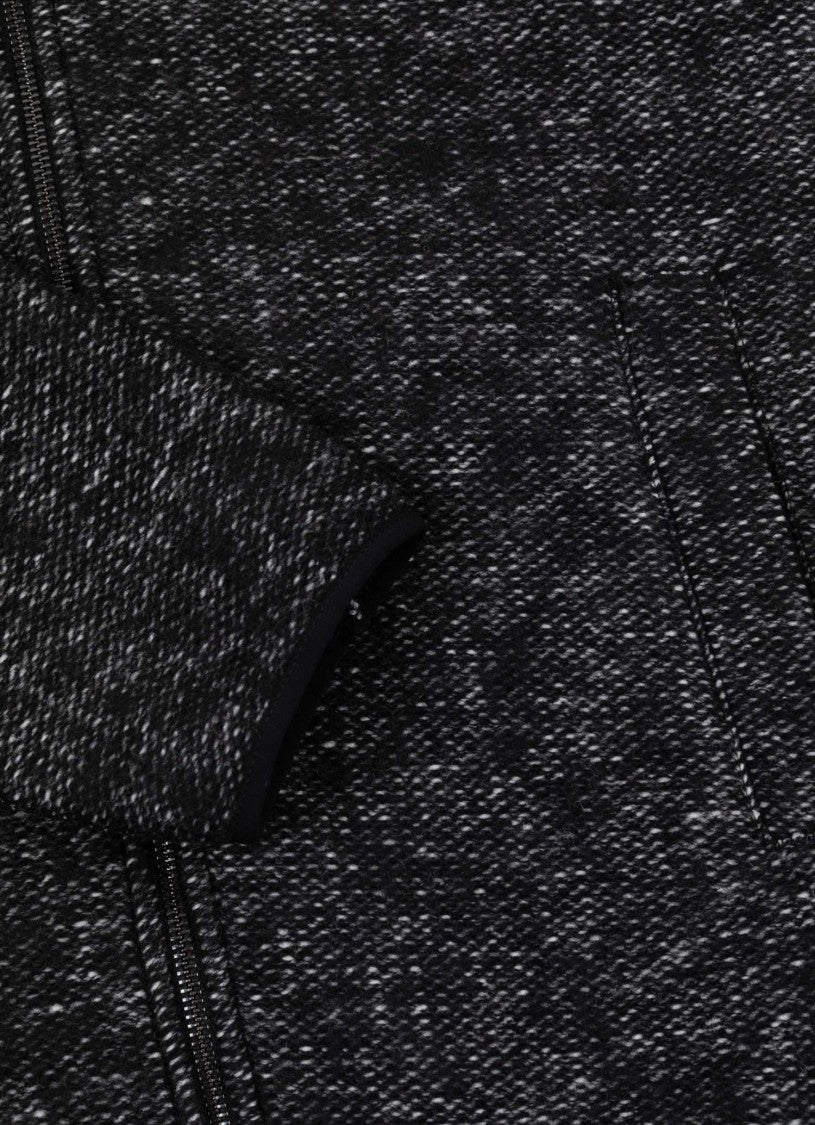 Colmar Full-Zip Black Sweatshirt Textured Knit Design