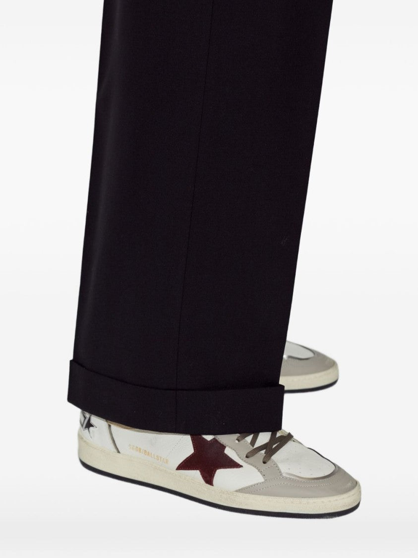 Golden Goose Silk And Nylon Metallic Detail Sneakers