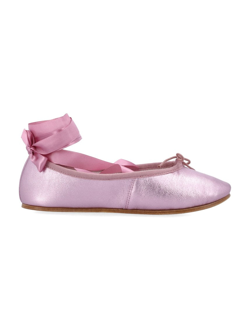 Repetto Sophia Metallic Finish Ballet Flats