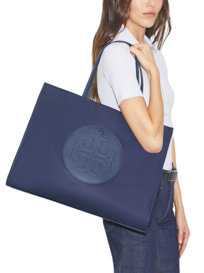 Tory Burch Blue Ella Recycled Nylon Tote Bag