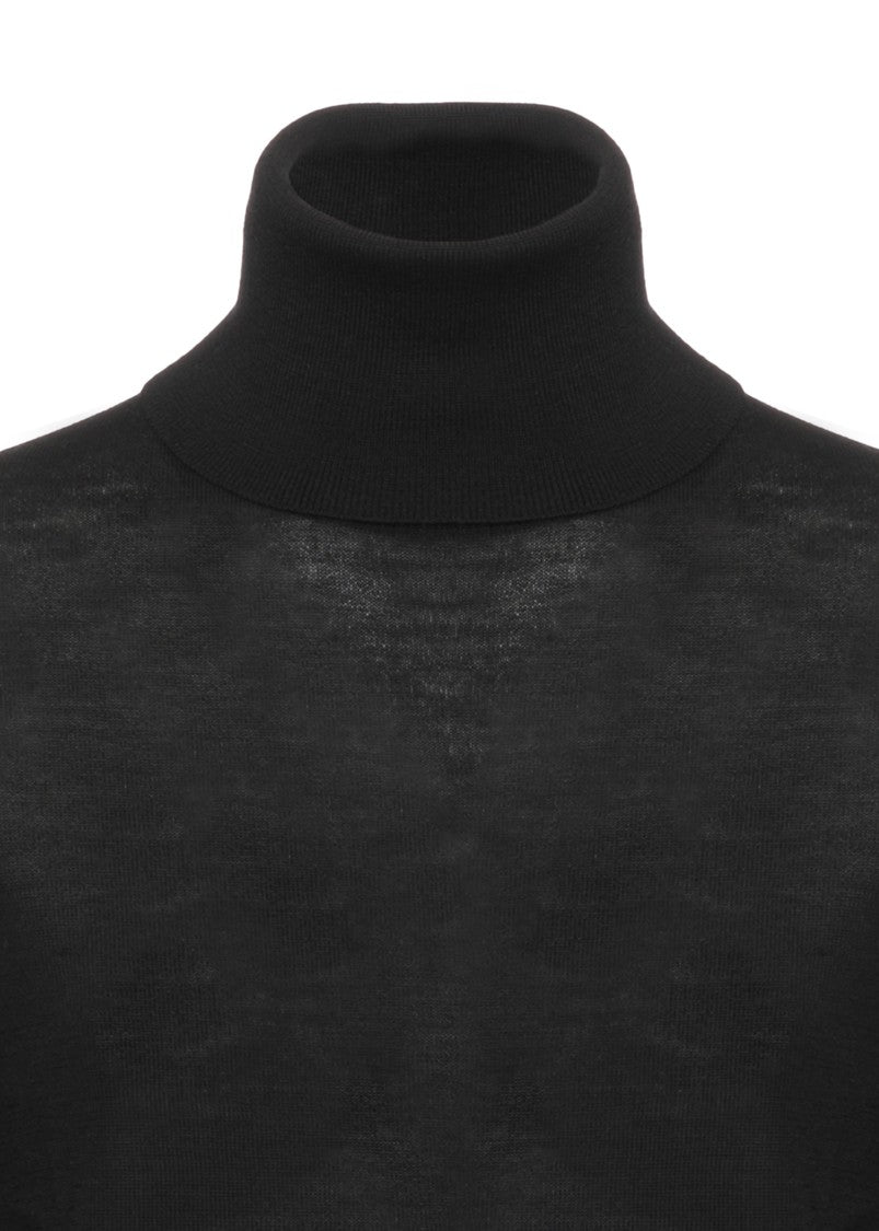 Polo Ralph Lauren Black High Neck Wool Sweater