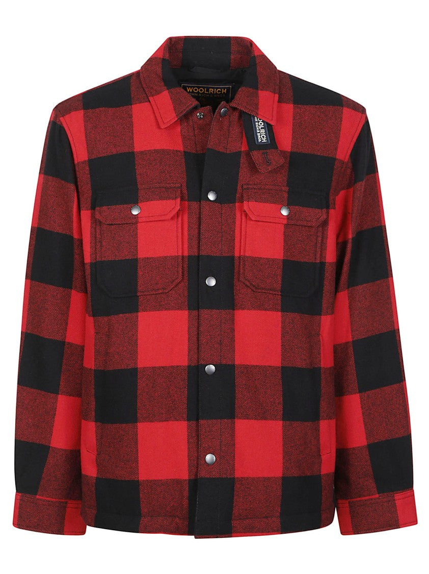 Woolrich Check Alaskan Checkered Wool-Blend Shirt Jacket