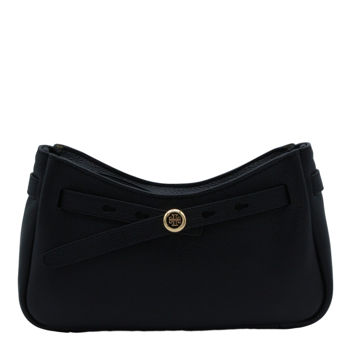 Tory Burch Sculpted Black Handbag With Textured Surface