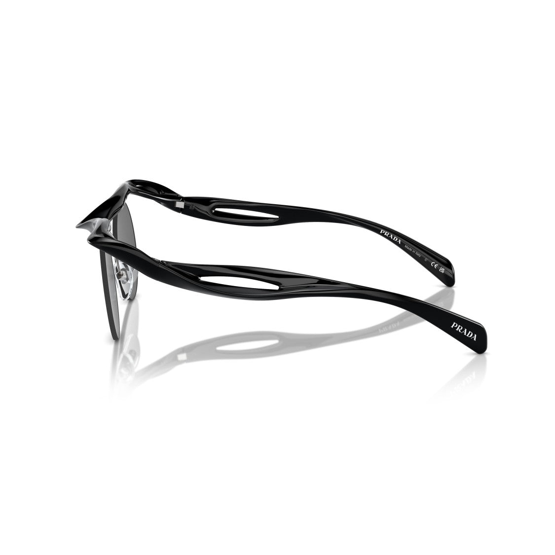 Prada 0Pr A24s Sculptural Black Sunglasses