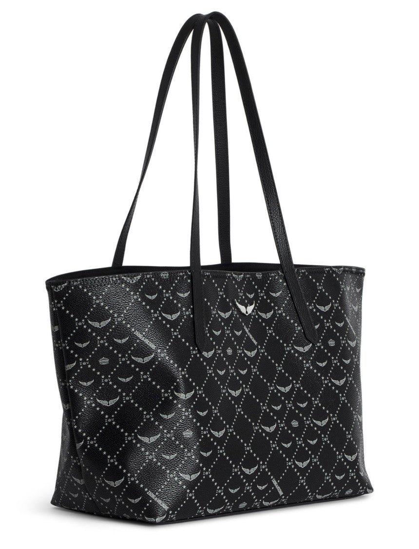 Zadig & Voltaire Monogrammed Tote Bag With Distinctive Design