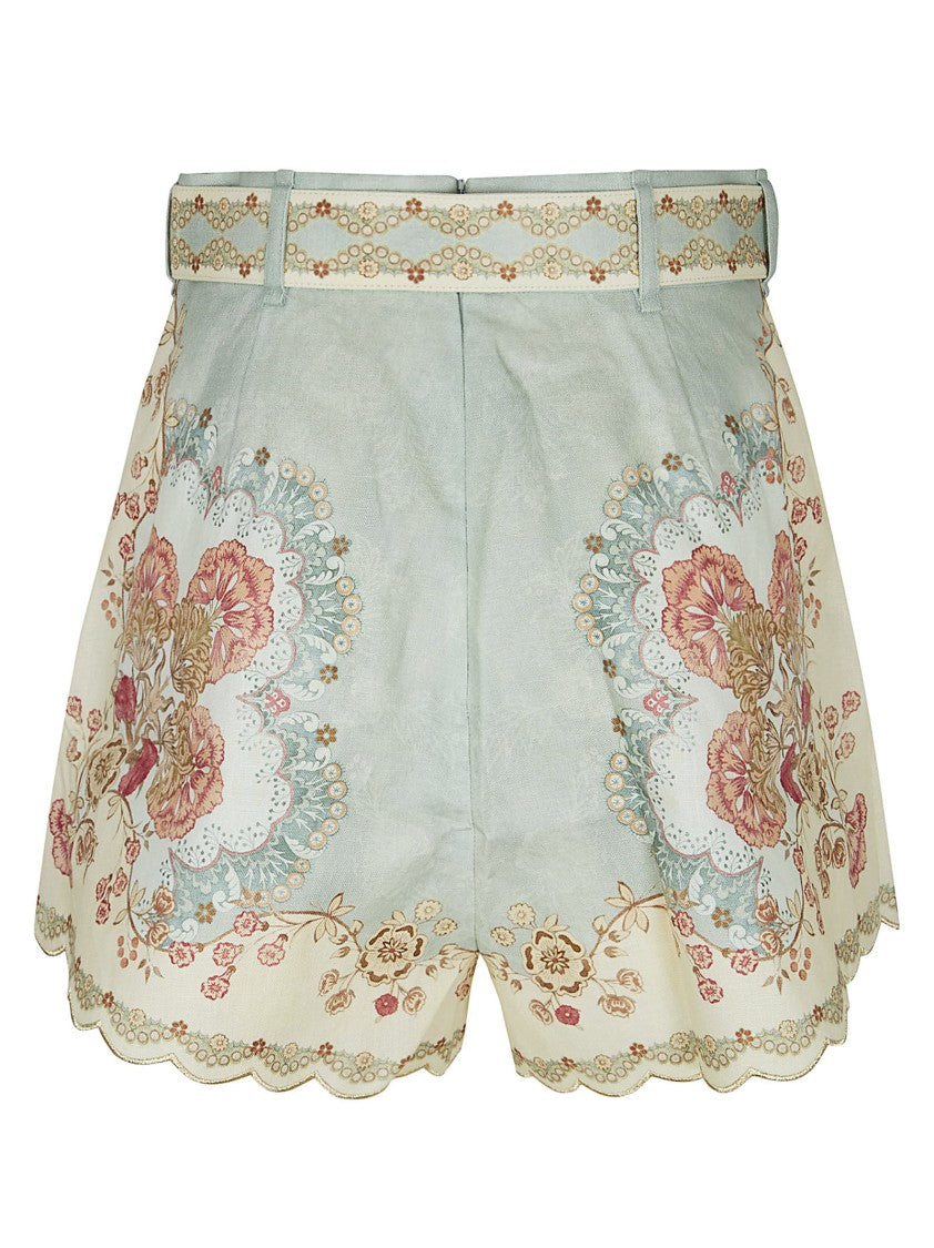 Zimmermann Floral Linen Shorts