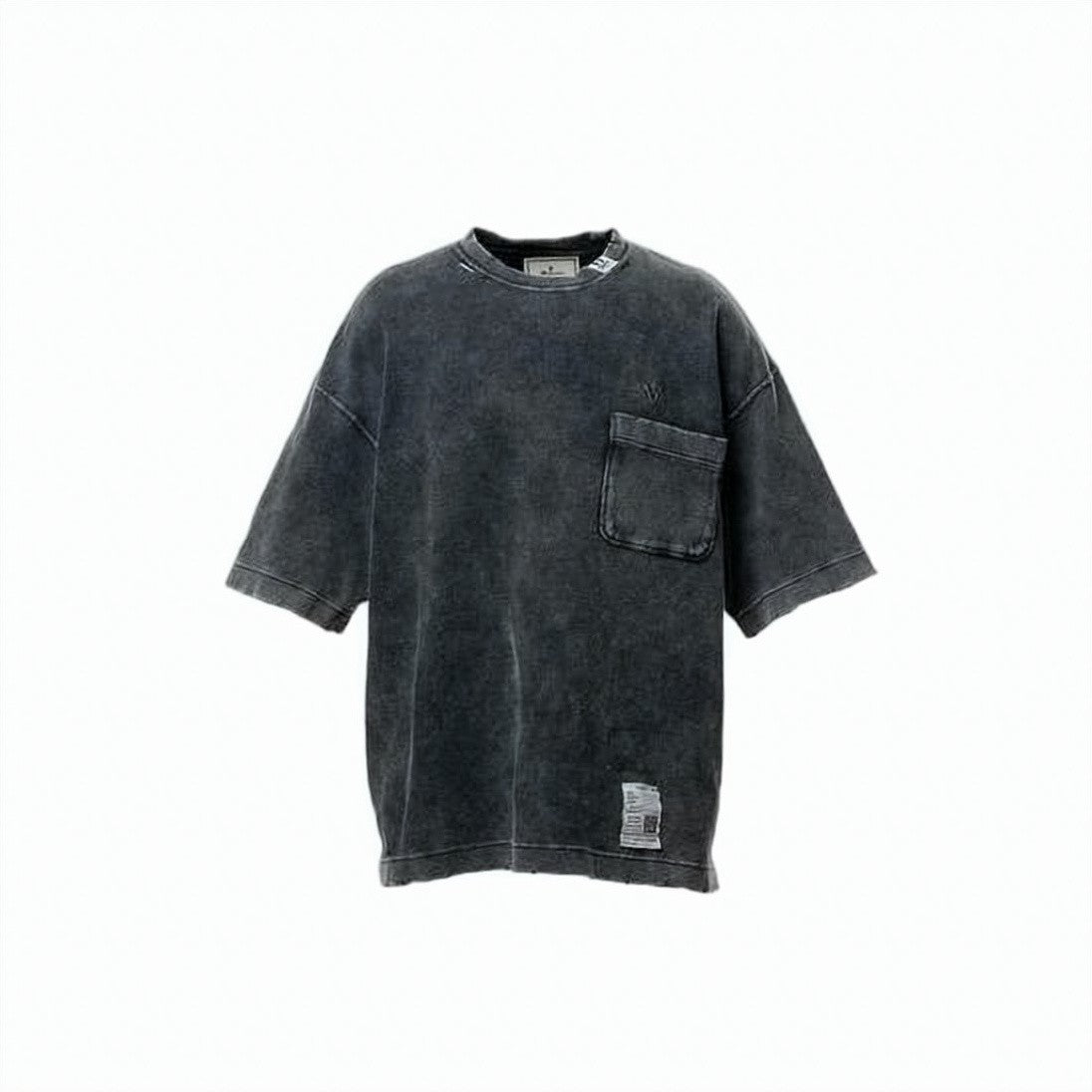 Maison Mihara Yasuhiro Washed Black Short-Sleeve T-Shirt