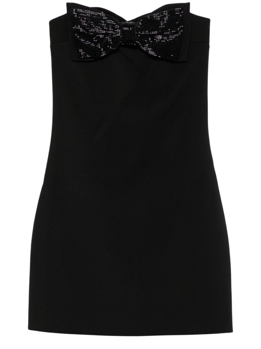 Self-Portrait Strapless Black Mini Dress