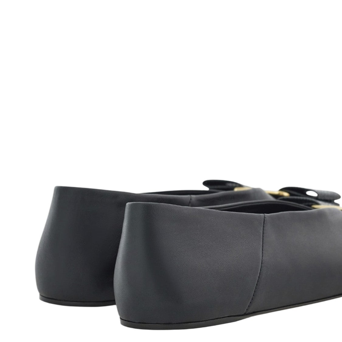 Salvatore Ferragamo Vanna Leather Ballerina Flats