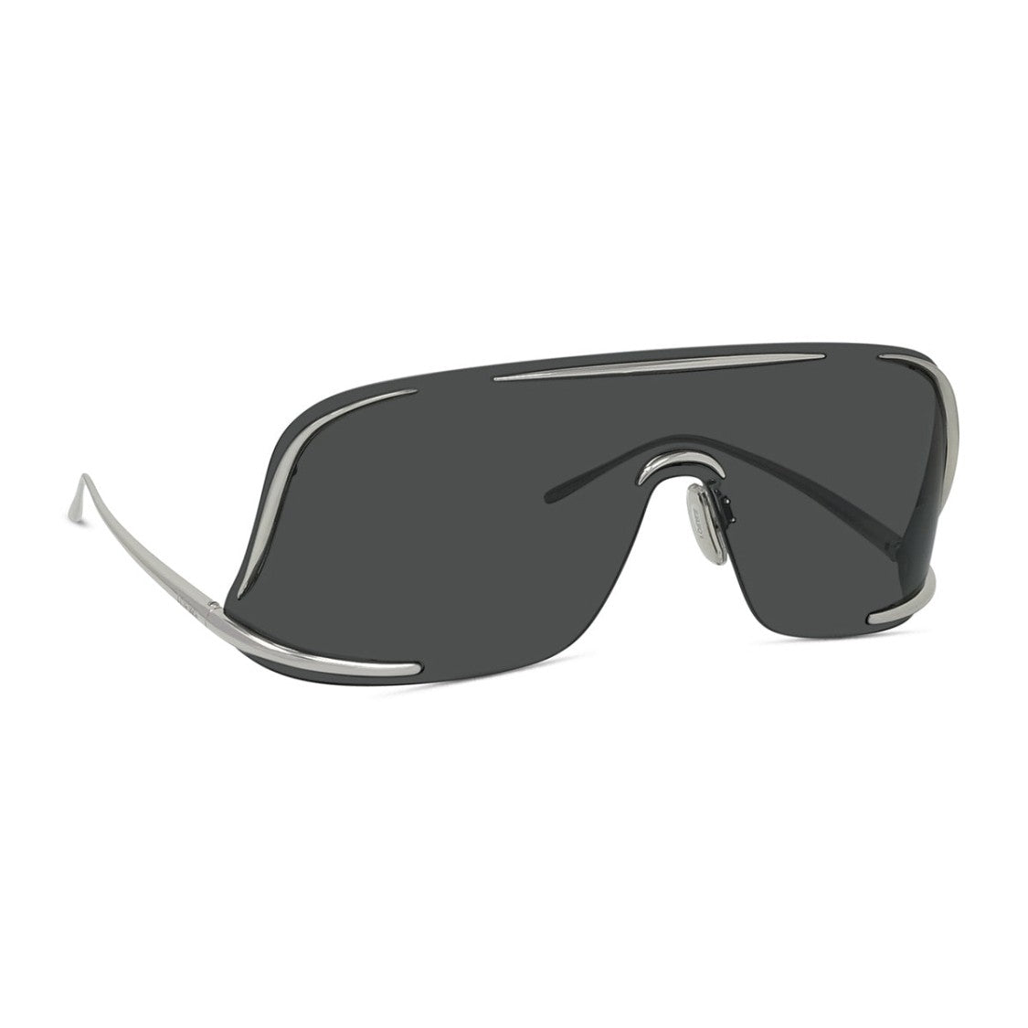 Loewe Gunmetal Shield Large Monobloc Shield Sunglasses