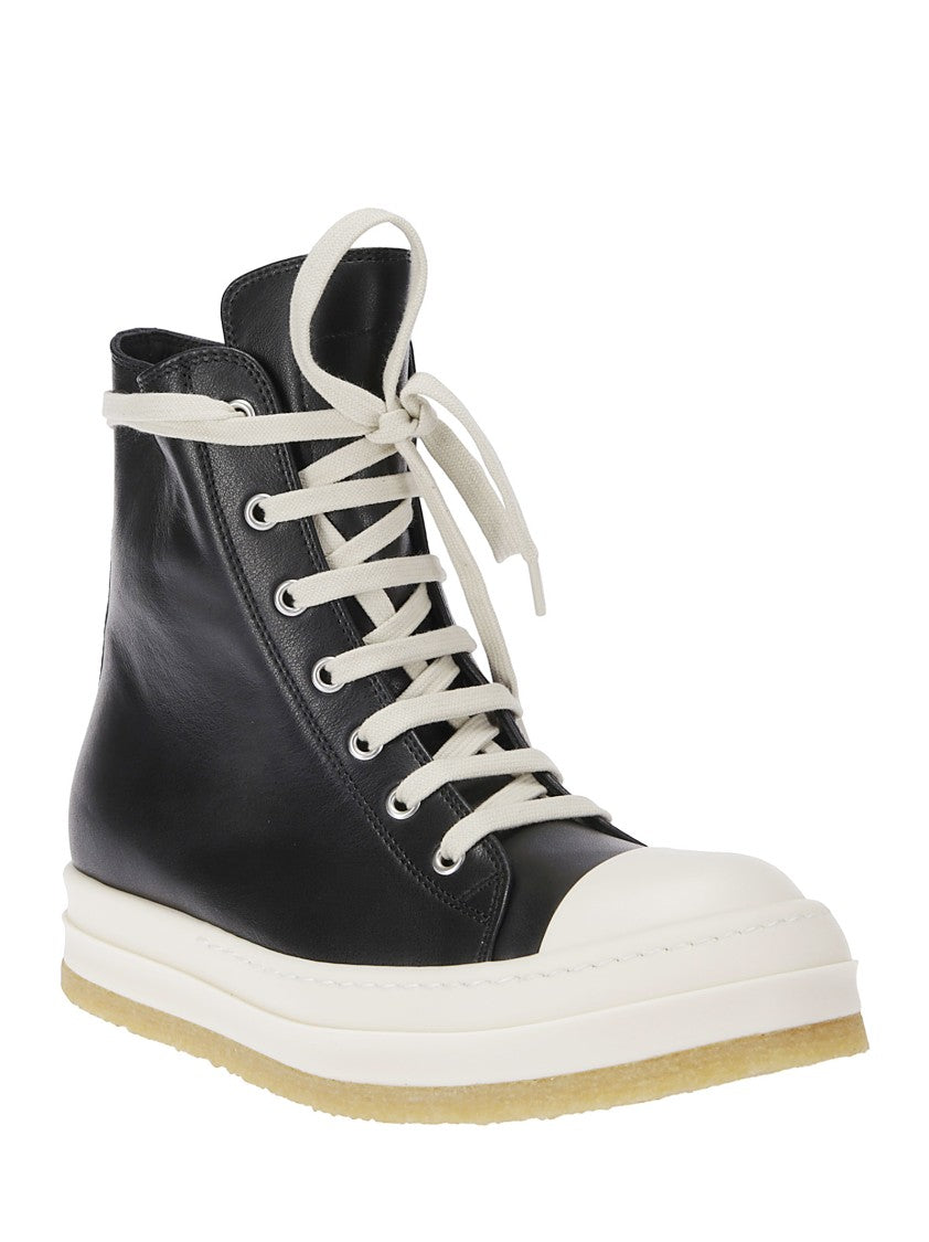 Rick Owens High-Top Sneakers With Dual Closure