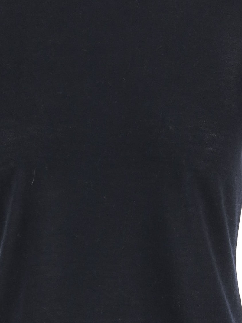 Arch4 Cashmere T-Shirt With Contrasting Edging