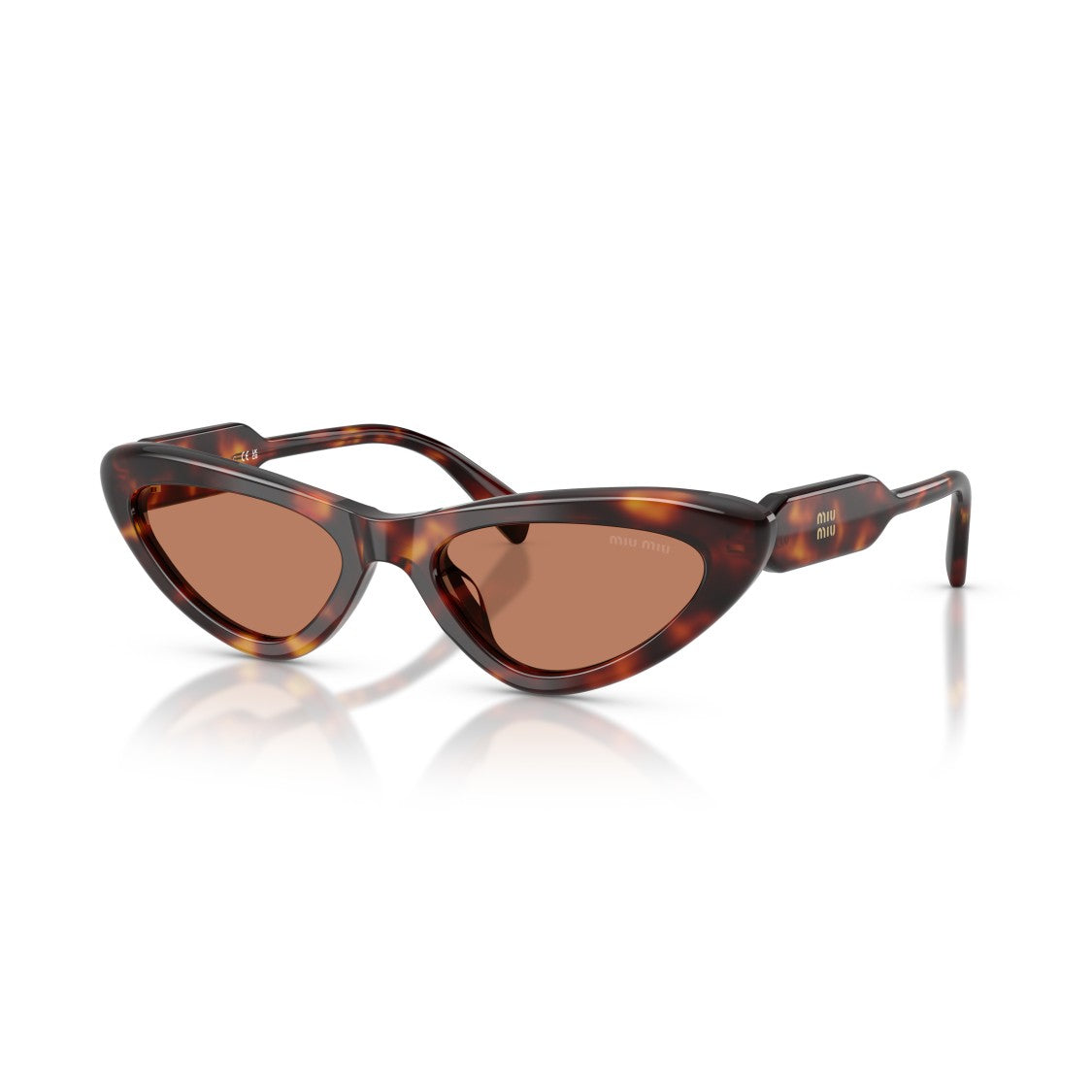 Miu Miu 0Mu B11su Cat-Eye Tortoiseshell Sunglasses