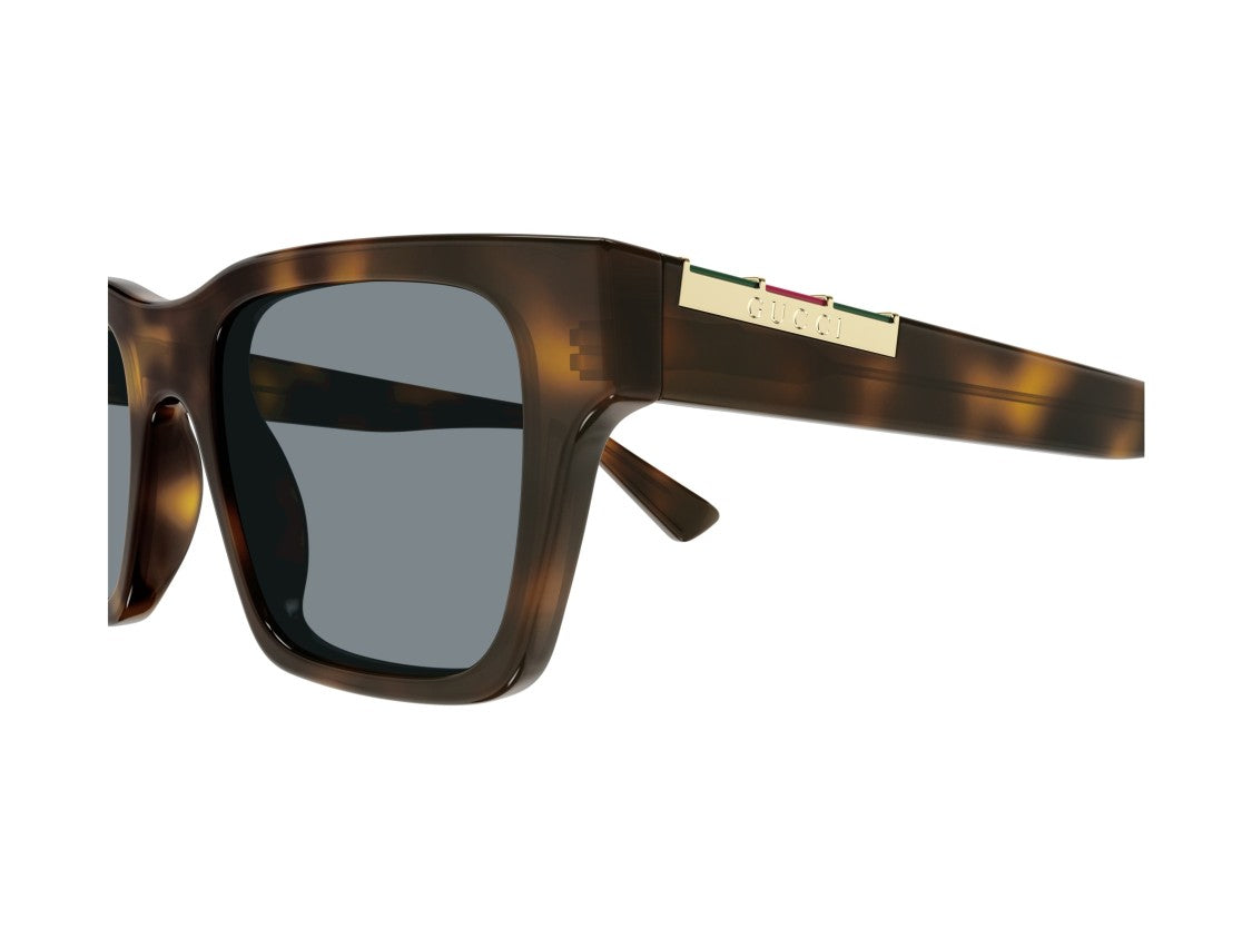 Gucci Gold Gg1889s Tortoiseshell Oversized Square Sunglasses