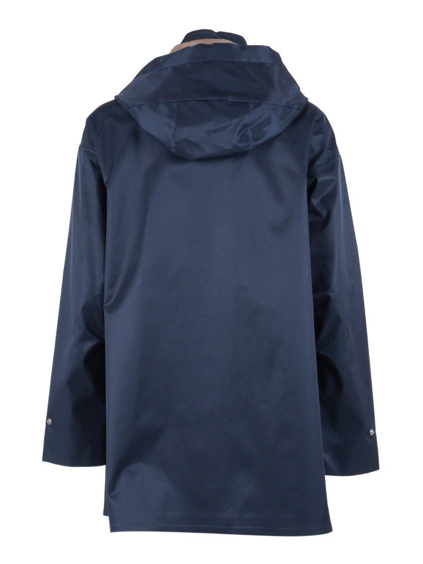 Duno Blue Short High Collar Jacket