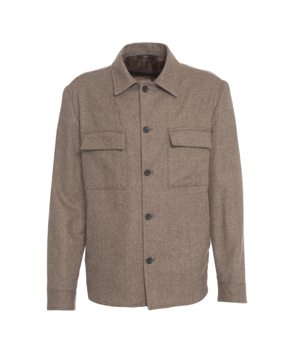 Briglia Overshirt In Lana 'John'