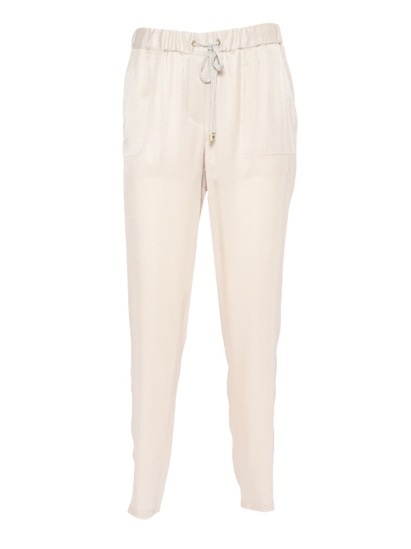 Lorena Antoniazzi Relaxed-Fit Pants With Soft Sheen