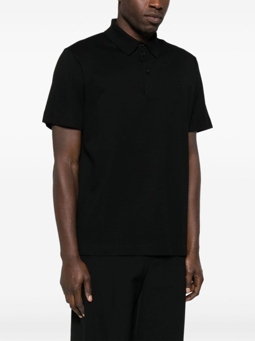 Givenchy Cotton Polo Shirt With Subtle Logo Embroidery